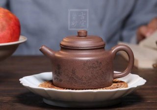 《德鐘》宜興紫砂壺仿古純手工實力派名家黃龍山段泥泡茶壺茶具德鐘