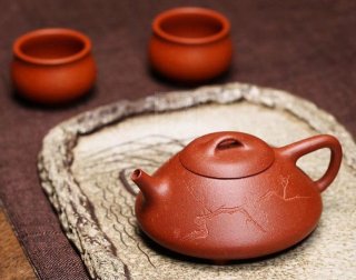 《暗香石瓢》宜興紫砂壺茶具泡茶壺工藝美術(shù)師手工金降坡泥石瓢