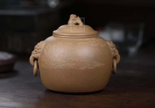 《汲古茶倉》宜興純手工紫砂壺黃段茶壺茶具